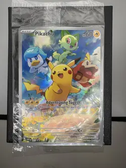 Pikachu SVP 027 Paldea Evolved ETB Black Star Promo New Sealed Pokemon TCG NM - Image 1