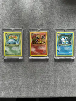 Charizard Blastoise Venusaur - 1st Edition Base Set Pokemon Cards fan made - Image 1