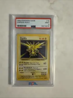 Pokemon TCG Zapdos Base Set Holo Card 16/102 PSA 9 Unlimited - Image 1