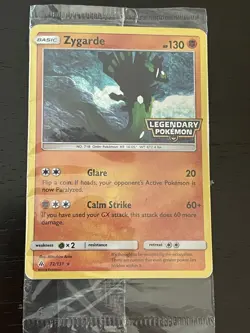Pokemon ZYGARDE Card FORBIDDEN LIGHT 72/131 Legendary PROMO NEW SEALED - Image 1