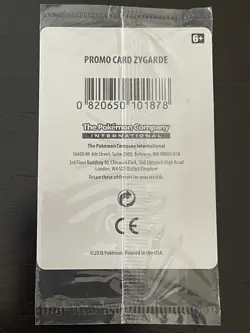 Pokemon ZYGARDE Card FORBIDDEN LIGHT 72/131 Legendary PROMO NEW SEALED - Image 2