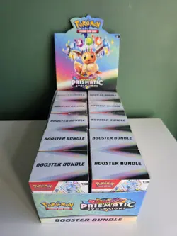 Pokemon TCG Prismatic Evolutions Booster Bundle x10 Display Case Unsealed 💎 - Image 1