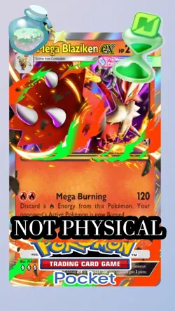 Mega Blaziken EX POKEMON TCG POCKET|ENG|NOT PHYSICAL -NOT PHYSICAL-NOT PHYSICAL! - Image 1