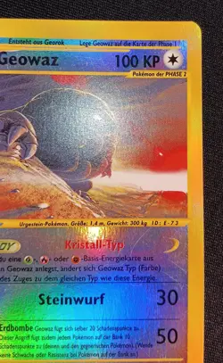 2003 Pokemon Crystal Golem 148/144 Skyridge Reverse Holo WOTC German VERY RARE - Image 4
