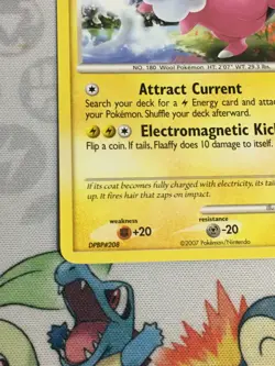 D626 POKEMON TCG 2007 SECRET WONDERS MAREEP FLAFFY LP - Image 5