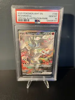 Pokemon 2025 Reshiram ex 166/086 SIR White Flare GEM MINT PSA 10 - Image 1