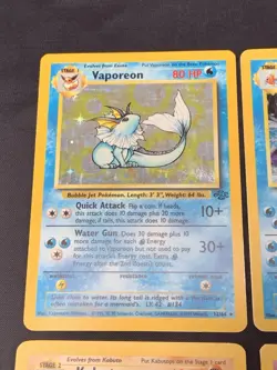 Vintage Holo Rare Pokemon Cards WOTC 1999 Base Set, Fossil, Jungle MP/HP Mewtwo - Image 2