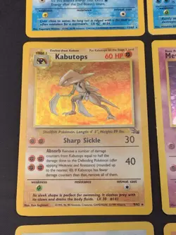 Vintage Holo Rare Pokemon Cards WOTC 1999 Base Set, Fossil, Jungle MP/HP Mewtwo - Image 5