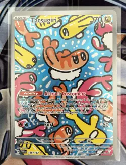 Pokemon TCG Tatsugiri Twilight Masquerade Illustration Rare Card 186/167 NM - Image 1