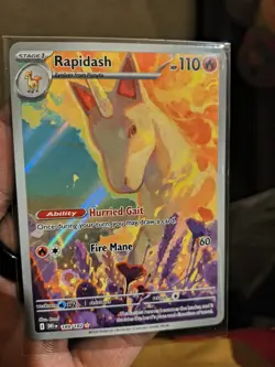 Rapidash 189/182 Sv10: Destined Rivals Holo Illustration Rare Pokemon TCG Card - Image 1