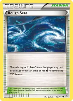Rough Seas 137/160 Primal Clash - Pokemon Card - NM - Image 1