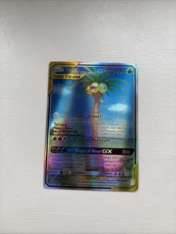 Pokemon Card Rowlet & Alolan Exeggutor GX 215/236 Alt Art Unified Minds - Image 1