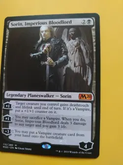 Sorin, Imperious Bloodlord. MYthic Core Set 2020. M20. MTG Card. - Image 2