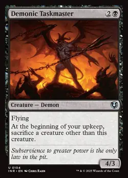 [MTG] Demonic Taskmaster (0104) (INR) NM - Image 1