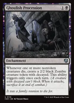 [MTG] Ghoulish Procession (Foil) (0110) (INR) NM - Image 1