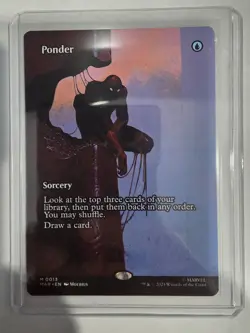 Ponder Borderless Regular 0013 Marvel Spider-Man Magic The Gathering - Image 1