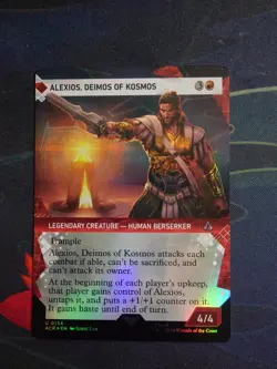 MTG Alexios, Deimos of Kosmos (Foil Showcase) [Assassin's Creed, Near Mint] - Image 1