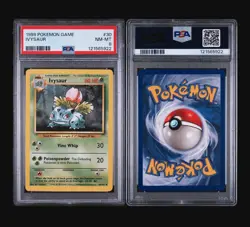 IVYSAUR 30/102 - BASE SET 1999 POKEMON CARD - FRESH SLAB - PSA 8 NM / MINT - Image 4