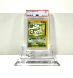 BULBASAUR 44/102 - BASE SET 1999 POKEMON CARD - FRESH SLAB - PSA 9 MINT - Image 1