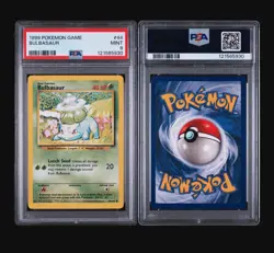 BULBASAUR 44/102 - BASE SET 1999 POKEMON CARD - FRESH SLAB - PSA 9 MINT - Image 4