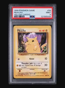 PIKACHU 58/102 - BASE SET 1999 POKEMON CARD - FRESH SLAB - PSA 9 MINT - Image 2