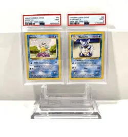 SQUIRTLE & WARTORTLE - BASE SET 1999-2000 POKEMON CARDS - FRESH SLABS PSA 9 MINT - Image 1