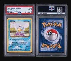 SQUIRTLE & WARTORTLE - BASE SET 1999-2000 POKEMON CARDS - FRESH SLABS PSA 9 MINT - Image 4