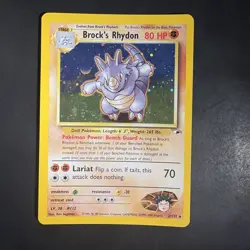 Pokemon Vintage Holo Brock's Rhydon Gym Heroes Wotc 2000 - Image 1