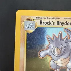 Pokemon Vintage Holo Brock's Rhydon Gym Heroes Wotc 2000 - Image 2