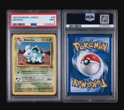 NIDORINA 40/64 - JUNGLE 1999 POKEMON CARD - FRESH SLAB - POP 133 - PSA 9 MINT - Image 4