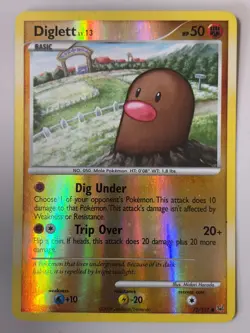 Diglett 72/127 Platinum Base Set REVERSE HOLO Pokemon TCG - Image 1