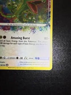 Pokemon Rayquaza Amazing Rare 138/185 from Vivid Voltage in LP+/NM- condition! - Image 5