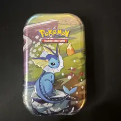 Pokemon TCG: Prismatic Evolutions - Mini Tin - Vaporeon Art - Sealed New - Image 1