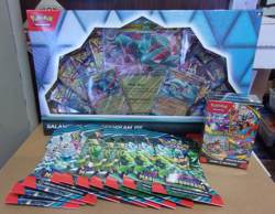POKEMON SALAMENCE & RESHIRAM EX BOX + MEGA BUNDLE + (10) TWILIGHT SLEEVED PACKS - Image 1
