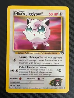 Pokemon TCG Erika's Jigglypuff 69/132 Gym Challenge Unlimited VLP - Image 1