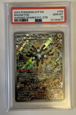 Magneton SVP159 PSA 10 Pokemon Center Stamped Black Star Promo SVP 159 - Image 1