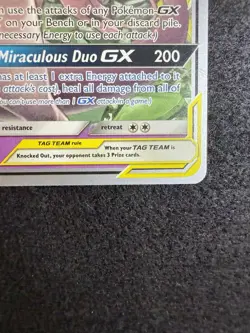 Pokemon Mewtwo & Mew GX Tag Team 71/236 World Championship Promo LP+ condition! - Image 5