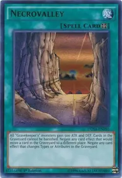 Yugioh! LP Necrovalley - DUSA-EN050 - Ultra Rare - 1st Edition Lightly Played, E - Image 1