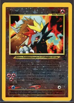 Entei #34 Black Star WOTC Movie Promo Reverse Holo Card - Lightly Played - Image 1