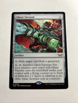 Ghost Vacuum - Duskmourn: House of Horror MTG Plus Bonus Card!!! - Image 1