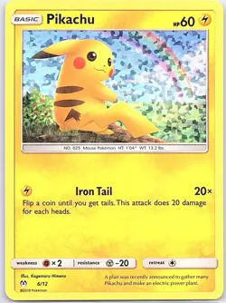 Pikachu - 6/12 Holo McDonald's Promos 2019 - Pokemon Card - NM - Image 1