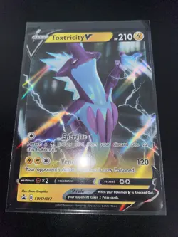 Pokemon Card - Toxtricity V SWSH017 - Promo - Half Art, NM! - Image 1