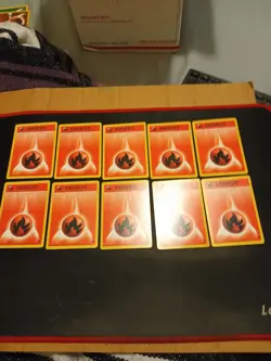 Pokemon TCG Fire Energy Gym Challenge 128/132 Regular Unlimited Common Lot Of 10 - Image 1