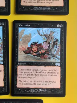 Victimize x4 & Planar Void MTG 5 Card. Urza's Saga. Old Vintage - Image 3