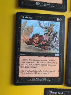 Victimize x4 & Planar Void MTG 5 Card. Urza's Saga. Old Vintage - Image 4