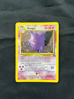 Gengar 5/62 Fossil 1999 Holo Pokemon TCG Card MP - Image 2