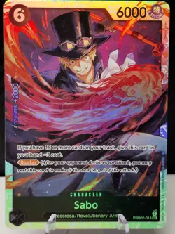 Sabo PRB02-014 SR One Piece Card The Best Vol.2 NM English - Image 1