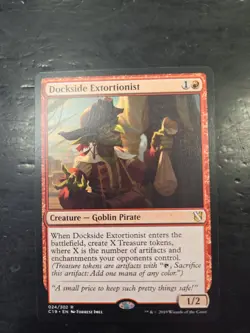 Dockside Extortionist Magic the Gathering Card Goblin Pirate Creature - Image 1