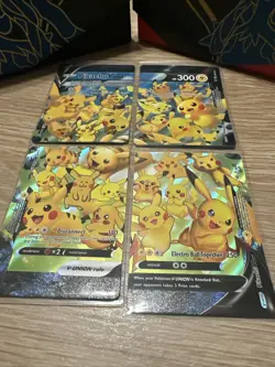 Pikachu V-Union [Set of 4] SWSH: Sword & Shield Promo Cards Holo - Image 1