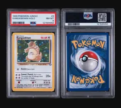 KANGASKHAN HOLO 5/64 - JUNGLE POKEMON CARD 1999 - FRESH SLAB PSA 8 NM- MINT - Image 4
